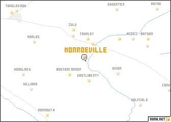 map of Monroeville