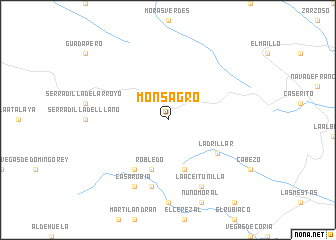 map of Monsagro