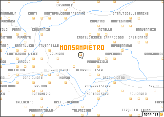 map of Monsampietro