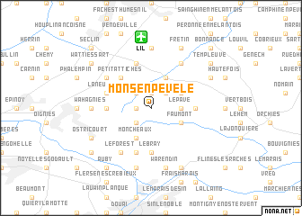 map of Mons-en-Pévèle