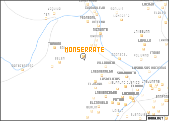 map of Monserrate