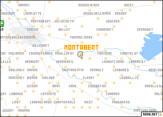 map of Montabert