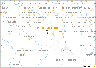 map of Montachon