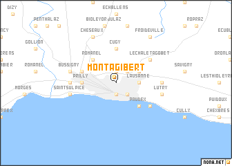 map of Montagibert