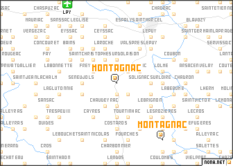 map of Montagnac
