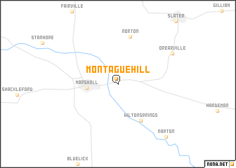 map of Montague Hill