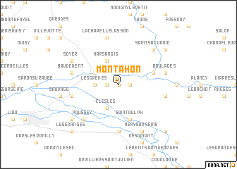 map of Montahon