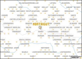 map of Montaigut