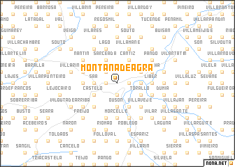 map of Montaña de Agra