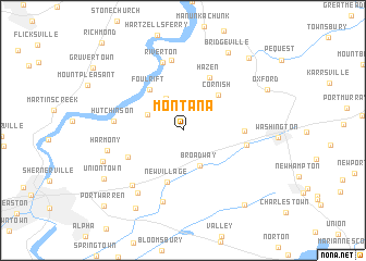 map of Montana