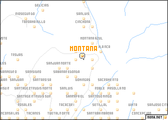map of Montaña