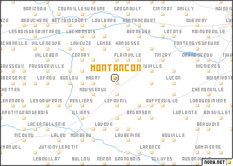 map of Montançon