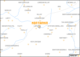 map of Montarmin