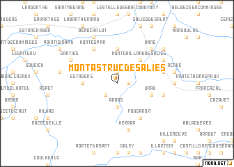 map of Montastruc-de-Salies