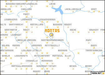 map of Montas