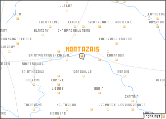 map of Montazais