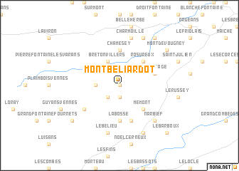 map of Montbéliardot