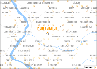map of Mont-Benoît