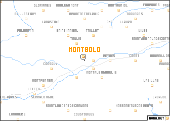 map of Montbolo