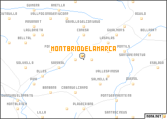 map of Montbrió de la Marca