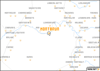 map of Montbrun