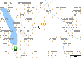 map of Montcel