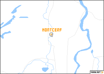 map of Montcerf