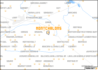 map of Montchâlons