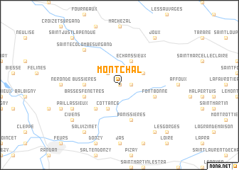 map of Montchal