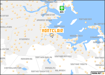 map of Montclair
