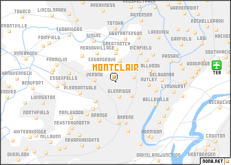 map of Montclair