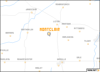 map of Montclair