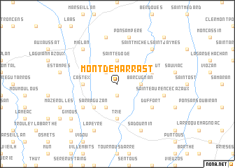 map of Mont-de-Marrast