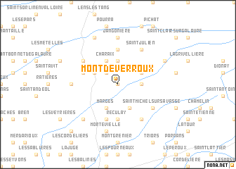 map of Mont de Verroux