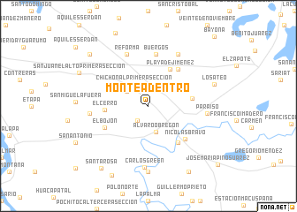 map of Monte Adentro