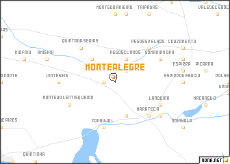 map of Monte Alegre