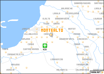 map of Monte Alto