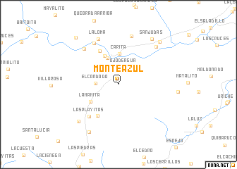 map of Monte Azul