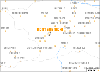 map of Monte Benichi