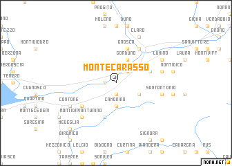 map of Monte Carasso