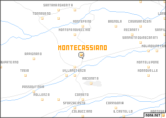 map of Montecassiano