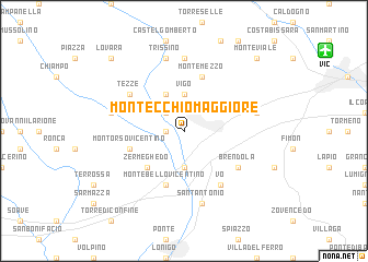 map of Montecchio Maggiore