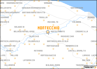 map of Montecchio