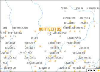 map of Montecitos