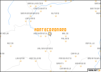 map of Montecoronaro