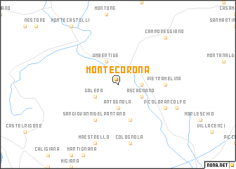 map of Monte Corona