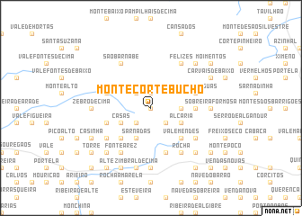 map of Monte Corte Bucho