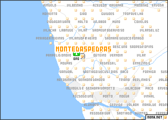 map of Monte das Pedras