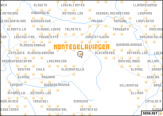 map of Monte de la Virgen