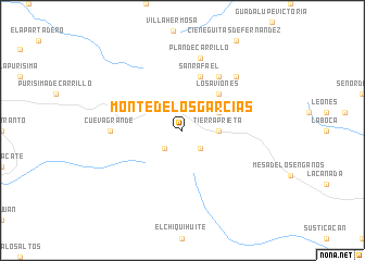 map of Monte de los Garcías